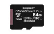 Kingston Canvas Select Plus - Flash memory card (microSDXC to SD adapter included) - 64 GB - Read Up to 100 MB/s - microSDXC UHS-I (pack of 3) 