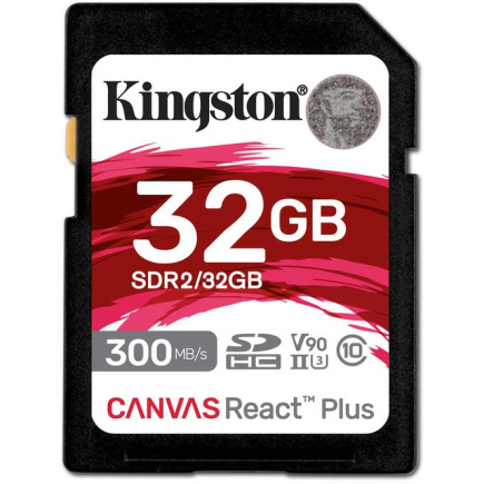 CARD 32GB Kingston Canvas React Plus XC 300MB/s