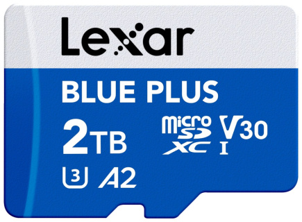 Lexar Memory card microSD 2TB C10 A2 U3 V30 170MB/s Blue Plus
