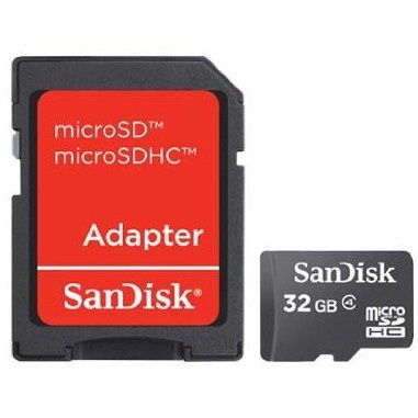 CARD 32GB MicroSDHC Sandisk C4 CARD 32GB MicroSDHC Sandisk C4
