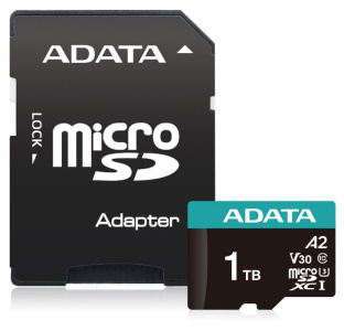 ADATA Premier Pro V30S - Flash memory card (SD adapter included) - 1 TB - 100/85 MB/s