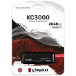 Kingston KC3000 - SSD - 2048 GB - internal - M.2 2280 - PCIe 4.0 (NVMe) - 7000 MBps (read) / 7000 MBps (write) 1000K IOPS 1.6PBW 5YW