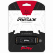 Kingston FURY Renegade - SSD - 1 TB SSD - internal - M.2 2280 - PCIe 4.0 x4 (NVMe) - integrated heatsink - 7.300MB/s read, 6.000MB/s write, 5 Years Warranty