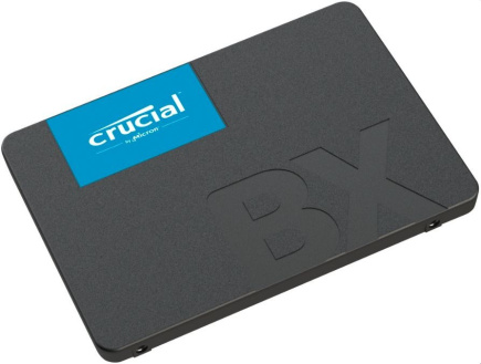 Crucial BX500 SSD - 500 GB - internal - 2.5'' - SATA 6Gb/s - Write speed 500 MBytes/sec - Read speed 550 MBytes/sec