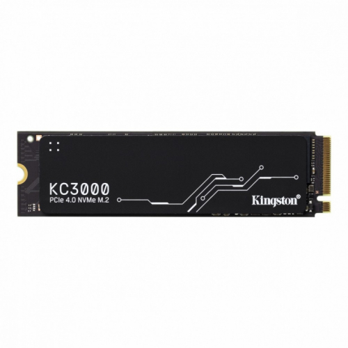 Kingston KC3000 - SSD - 1024 GB - internal - M.2 2280 PCIe 4.0 (NVMe) - 7000 MBps/ 6000 MBps - DRAM Cache - 900K/1000K IOPS -  800TBW 5YW