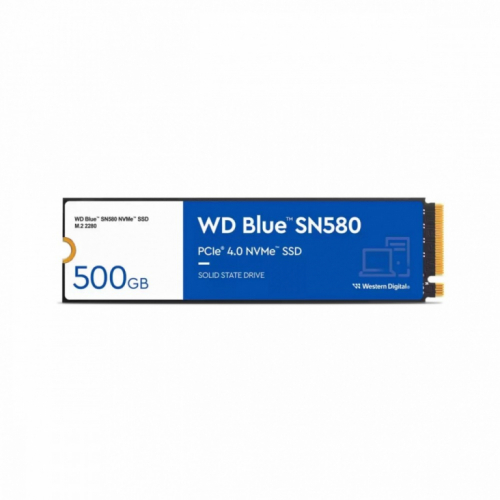Western Digital SSD drive WD Blue 500GB SN580 NVMe M.2 PCIe Gen4 2280