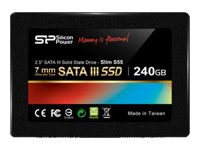SILICONPOW SP240GBSS3S55S25 Silicon Power SSD Slim S55 240GB 2.5, SATA III 6GB/s, 550/450 MB/s, 7mm