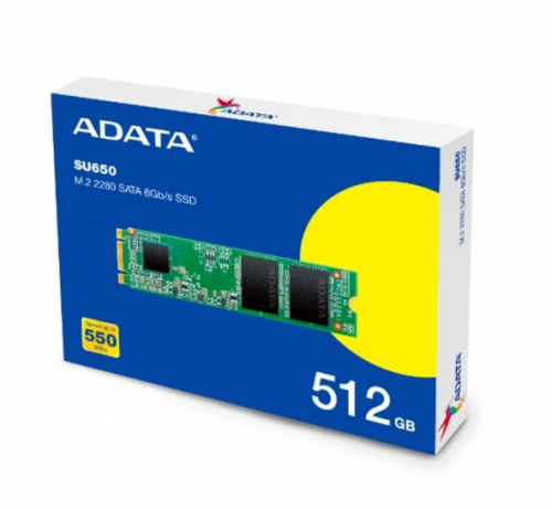 Adata Drive SSD Ultimate SU650 512GB M.2 TLC 3D 2280 SATA