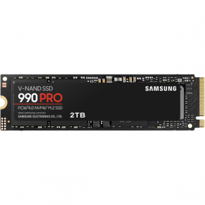 Samsung 990 PRO MZ-V9P2T0BW - SSD 2TB - M.2 2280 PCIe 4.0 x4 (NVMe) - 256-bit AES - 7450 MBps (read) / 6900 MBps (write) - DRAM cache - 1200TBW 5YW