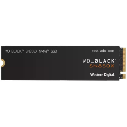 WD BLACK SN850X NVMe SSD WDS200T2X0E - SSD - 2 TB - internal - M.2 2280 - PCIe 4.0 x4 (NVMe) - 7300 MBps (read) / 6600 MBps (write) - DRAM - 1200K/1100K IOPS - 1200TBW 5YW