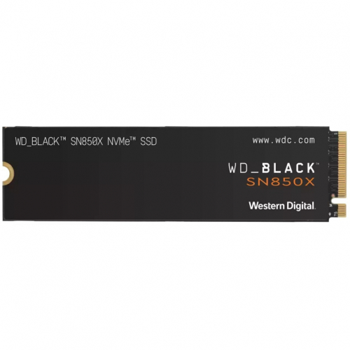 WD BLACK SN850X NVMe SSD WDS200T2X0E - SSD - 2 TB - internal - M.2 2280 - PCIe 4.0 x4 (NVMe) - 7300 MBps (read) / 6600 MBps (write) - DRAM - 1200K/1100K IOPS - 1200TBW 5YW