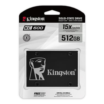 Kingston | KC600 | 512 GB | SSD form factor 2.5