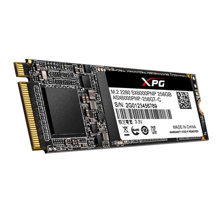ADATA | XPG SX6000 Pro PCIe Gen3x4 | 256 GB | SSD interface M.2 NVME | Read speed 2100 MB/s | Write speed 1200 MB/s ASX6000PNP-256GT-C