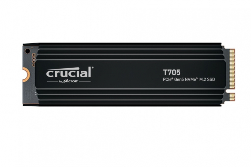 Crucial T705 1TB M.2 NVMe 2280 PCIe5.0 13600/10200 heatsink