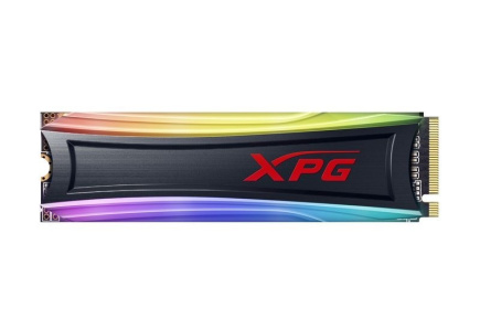 ADATA XPG Spectrix S40G RGB - SSD - 1 TB -  M.2 2280 - PCIe 3.0 x4 (NVMe) 3D NAND flash - Read 3500MB/s, Write 3000MB/s - RGB lightning - DRAM Cache  - 640TB 5YW