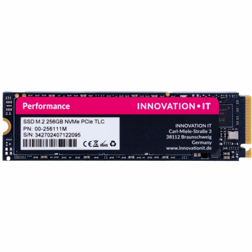 M.2 256GB InnovationIT Performance NVMe PCIe 3.0 x 4 BULK