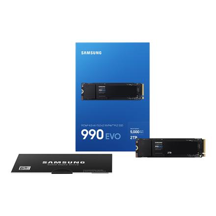 Samsung | 990 EVO | 2000 GB | SSD form factor M.2 2280 | Solid-state drive interface NVMe | Read speed 5000 MB/s | Write speed 4200 MB/s MZ-V9E2T0BW