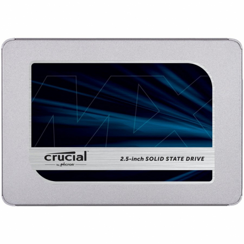 Crucial® MX500 '1TB SATA 2.5” 7mm (with 9.5mm adapter) SSD, EAN: 649528785060