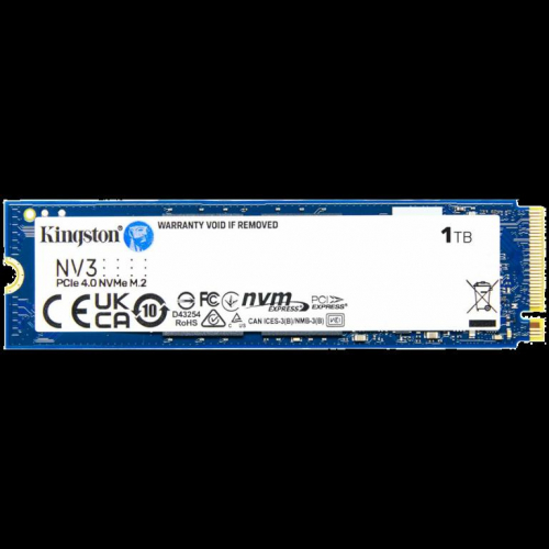 Kingston SSD 1TB NV3 M.2 2280 PCIe 4.0 NVMe SSD , EAN: 740617344790