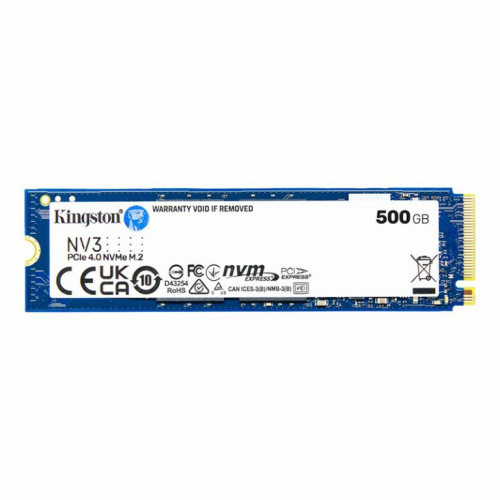 Kingston NV3, 500 GB, M.2, PCIe 4.0, sinine - SSD / SNV3S/500G