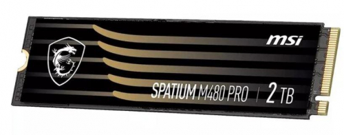 SSD|MSI|SPATIUM M480 PRO|2TB|M.2|PCIe Gen4|NVMe|3D NAND|Write speed 7000 MBytes/sec|Read speed 7400 MBytes/sec|2.15mm|TBW 1400 TB|MTBF 1600000 hours|S78-440Q600-P83