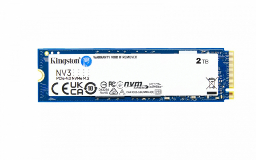 Kingston SSD NV3 2TB M.2 2280 PCI-e 4.0 NVMe 6000/5000 MB/s 640TB 3YW