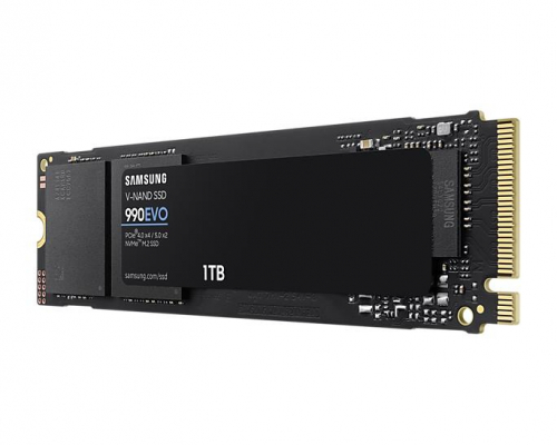 SSD|SAMSUNG|990 EVO|1TB|M.2|PCIe Gen5|NVMe|TLC|Write speed 4200 MBytes/sec|Read speed 5000 MBytes/sec|2.38mm|TBW 1200 TB|MZ-V9E1T0BW