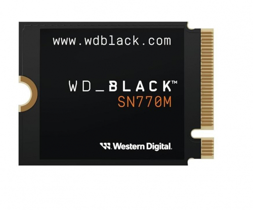 SSD|WESTERN DIGITAL|Black SN770M|1TB|M.2|PCIe Gen4|NVMe|Write speed 4900 MBytes/sec|Read speed 5150 MBytes/sec|2.38mm|TBW 600 TB|WDS100T3X0G