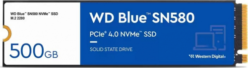 Western Digital Blue SN580 M.2 500 GB PCI Express 4.0 TLC NVMe