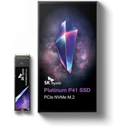 SK Hynix Platinum P41 SSD | 500 GB | SSD form factor M.2 2280 | Solid-state drive interface PCIe Gen4x4 | Read speed 7000 MB/s | Write speed 4700 MB/s SHPP41-500GM-2