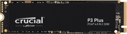 Crucial P3 Plus - SSD - 500 GB - internal - M.2 2280 - PCIe 4.0 (NVMe) - 4700 MBps (read) / 1900 MBps (write) - 110TB 5YW