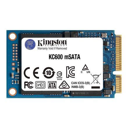 Kingston | KC600 | 1000 GB | Solid-state drive interface mSATA | Read speed 550 MB/s | Write speed 520 MB/s SKC600MS/1024G