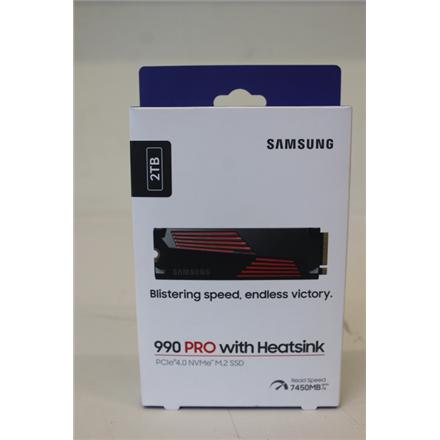 Taastatud. Samsung 990 PRO with Heatsink NVMe M.2 SSD 2TB | Samsung | DAMAGED PACKAGING MZ-V9P2T0GWSO