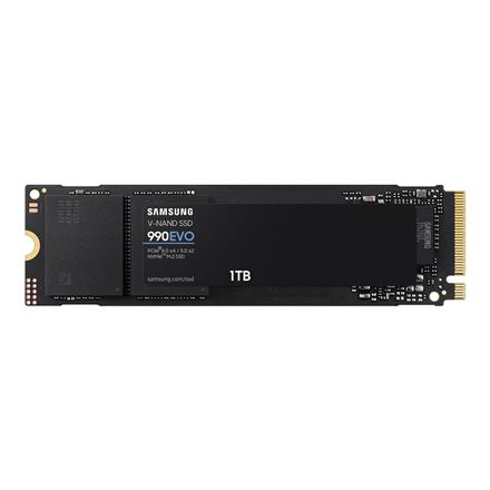 Samsung | SSD | 990 EVO | 1000 GB | SSD form factor M.2 2280 | Solid-state drive interface PCIe NVMe Gen 4.0 x 4 | Read speed 5000 MB/s | Write speed 4200 MB/s MZ-V9E1T0BW