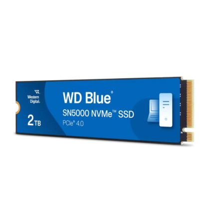 SSD|WESTERN DIGITAL|Blue SN5000|2TB|M.2|PCIe Gen4|NVMe|Write speed 4850 MBytes/sec|Read speed 5150 MBytes/sec|2.38mm|TBW 900 TB|WDS200T4B0E