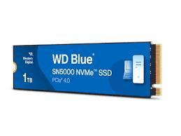 SSD|WESTERN DIGITAL|Blue SN5000|1TB|M.2|PCIe Gen4|NVMe|Write speed 4900 MBytes/sec|Read speed 5150 MBytes/sec|2.38mm|TBW 600 TB|WDS100T4B0E