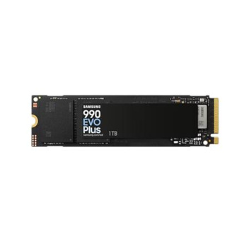 Samsung 990 EVO Plus MZ-V9S1T0 - SSD - encrypted - 1 TB - internal - M.2 2280 - PCIe 5.0 x2 (NVMe) - 256-bit AES - TCG Opal Encryption 2.0 - 7150 MBps (read) / 6300 MBps (write)
