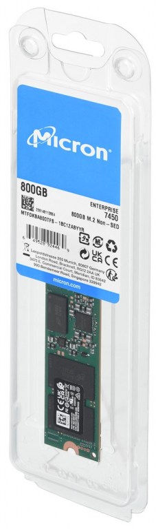 SSD Micron 7450 MAX 800GB M.2 (22x80) NVMe PCI 4.0 MTFDKBA800TFS-1BC1ZABYYR (DWPD 3)