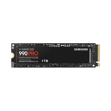 Samsung | 990 PRO | 1000 GB | SSD form factor M.2 2280 | Solid-state drive interface PCIe Gen4x4 | Read speed 7450 MB/s | Write speed 6900 MB/s MZ-V9P1T0BW