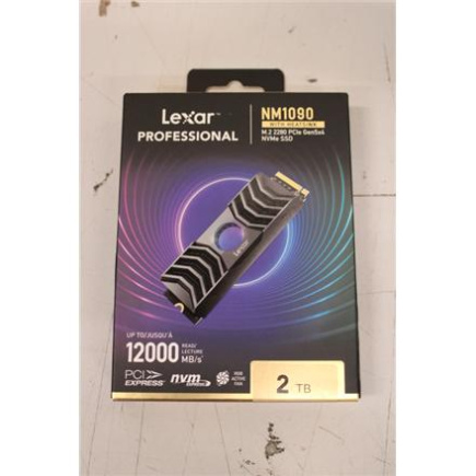 Renew. | Lexar | SSD | Lexar NM1090 | 2000 GB | SSD form factor M.2 2280 | Solid-state drive interface PCIe Gen5x4 | DAMAGED PACKAGING | Read speed 12000 MB/s | Write speed 11000 MB/s LNM1090002T-RNANGSO