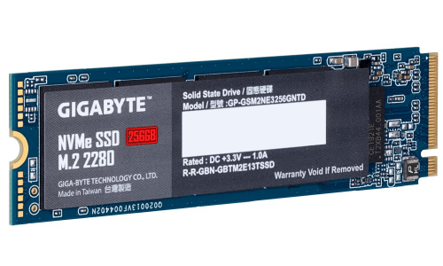 Gigabyte GP-GSM2NE3256GNTD internal solid state drive M.2 256 GB PCI Express 3.0 NVMe