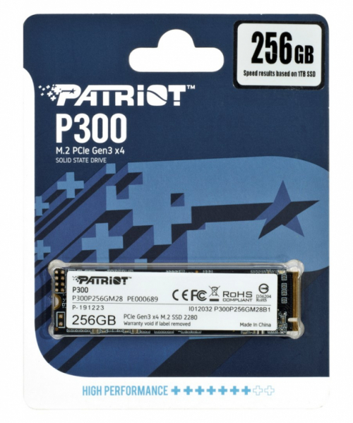 PATRIOT P300 M.2 PCI-EX4 NVME  256GB