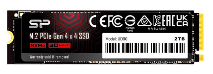 Silicon Power SSD drive UD90 2TB PCIe M.2 2280 NVMe Gen 4x4 5000/4800 MB/s