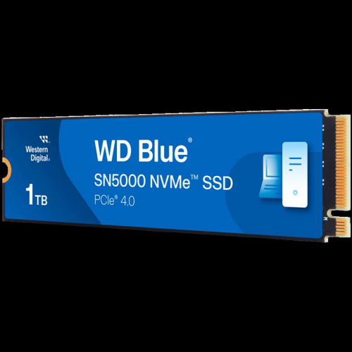 SSD WD Blue SN5000 NVMe (M.2 2280, 1TB, PCIe Gen4 16GT/s, up to 4 Lanes)