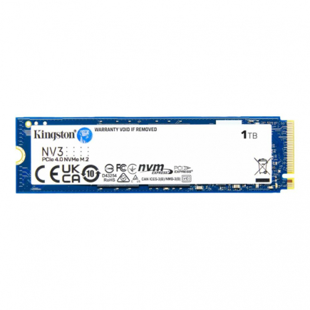 SSD|KINGSTON|NV3|1TB|M.2|PCIE|NVMe|3D NAND|Write speed 4000 MBytes/sec|Read speed 6000 MBytes/sec|TBW 320 TB|MTBF 200000 hours|SNV3S/1000G