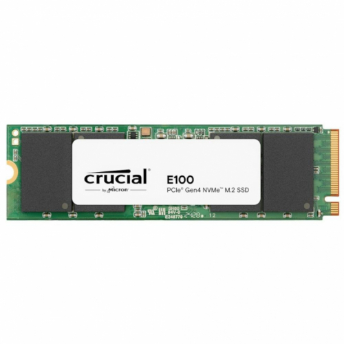 SSD|CRUCIAL|E100|480GB|M.2|PCIe Gen4|NVMe|3D NAND|Write speed 2500 MBytes/sec|Read speed 4500 MBytes/sec|CT480E100SSD8