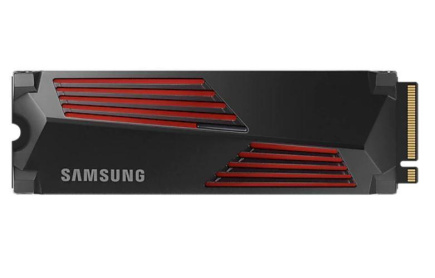 SSD|SAMSUNG|990 PRO with Heatsink|4TB|M.2|PCIe Gen4|NVMe|TLC|Write speed 6900 MBytes/sec|Read speed 7450 MBytes/sec|2.3mm|TBW 1200 TB|MTBF 1500000 hours|MZ-V9P4T0GW