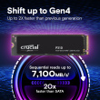 Crucial P310 - SSD - 500 GB - internal - M.2 2280 - PCIe 4.0 x4 (NVMe) - 6600 MBps (read) / 3500 MBps (write)