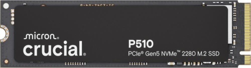 SSD|CRUCIAL|P510|1TB|M.2|PCIe Gen5|NVMe|TLC|Write speed 9500 MBytes/sec|Read speed 11000 MBytes/sec|TBW 600 TB|CT1000P510SSD8