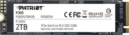 Patriot SSD P300 2TB M.2 PCIe Gen 3 x4 2100/1650